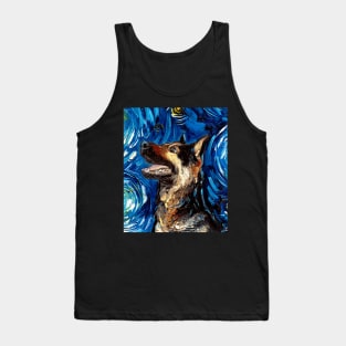 German Shepherd Night (Portrait) Tank Top